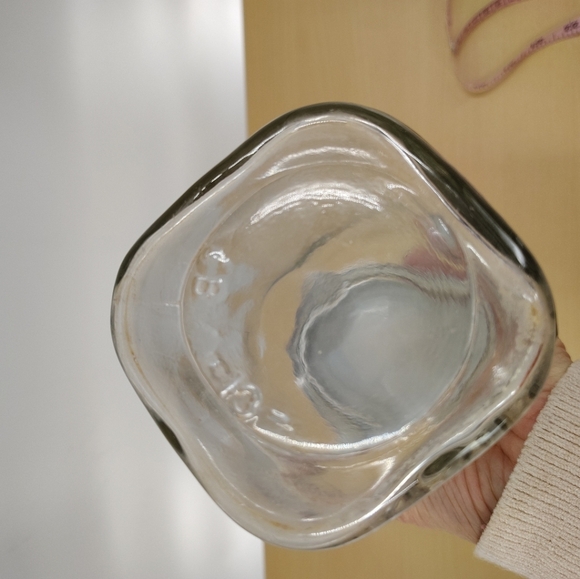 Vintage Quart ATLAS STRONG  MASON Clear Glass Canning Jar Square Jar - Picture 3 of 5